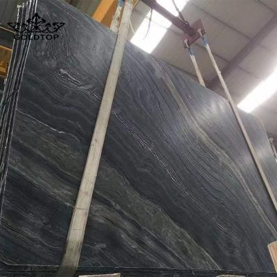 Wholesale Black/Grey/White/Brown/Green Marble Tile/Slab/Floor Countertop Wooden Marble Tiles for Building/Project/Countertop/Vanity Top
