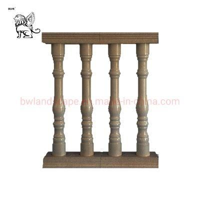 Manufacturer Outdoor Carved Ornamental Decorative Natural Marble Balcony Railing Small Pillar Mcy-57