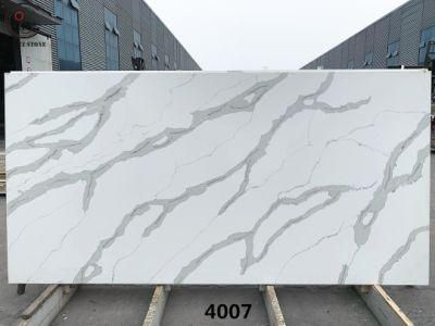 High Quality Artificial Quartz Slab White Calacatta Quartz Stone for Countertop