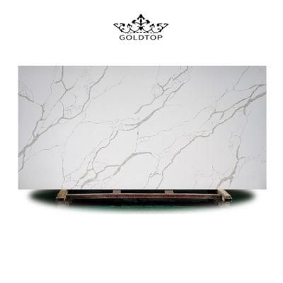 Calacatta Venato Polished Bathroom Vanity Wall Panels Kitchen Cabinet Countertops Island Worktop Table Tops Artificial Stone Slab Quartz Tiles