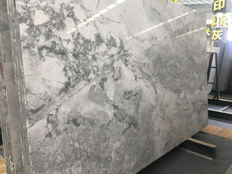 Factory Direct Calacatta Grey Marble Slab Luxury Hotel Project Choice