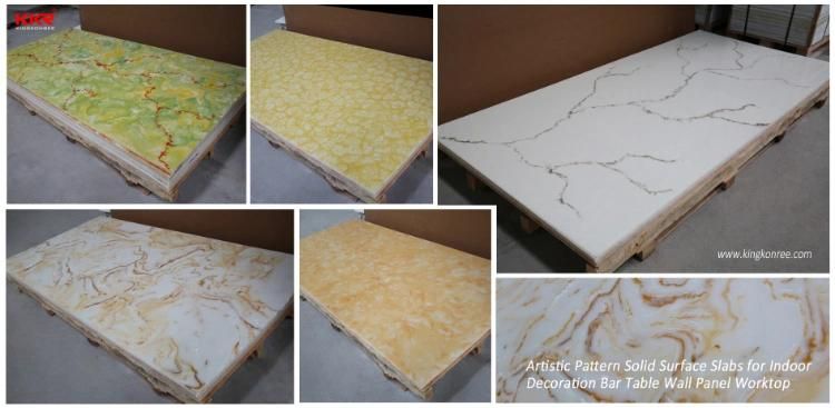 Pure White Acrylic Stone Translucent Resin Panels