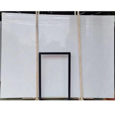 Popular Natural Stone Polished Yugoslavi Polaris Sivec White Marble (With Grey Viens)