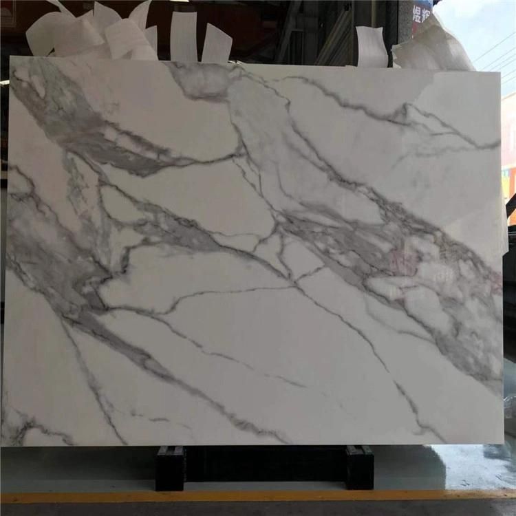 White Artificial Stone Micro Nano Crystallized Glass for Panel Slab/Countertop/Vanity Tops