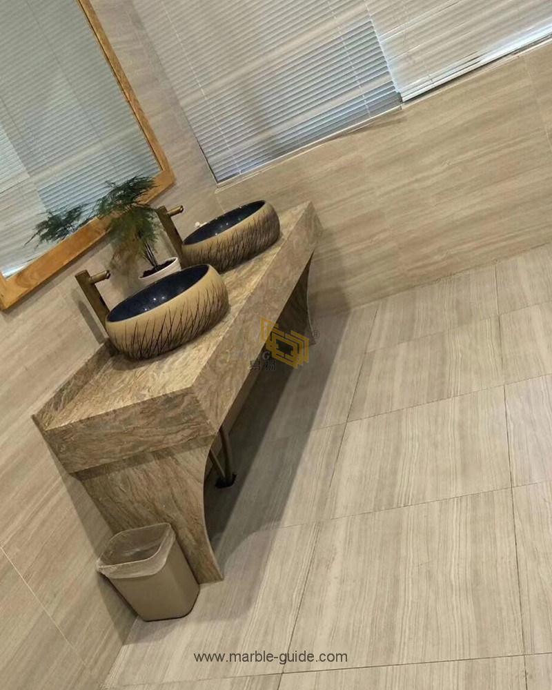 Top Quality White Wood Marble Slab/Tiles for Wall/Flooring/Staircase/Steps/Countertop