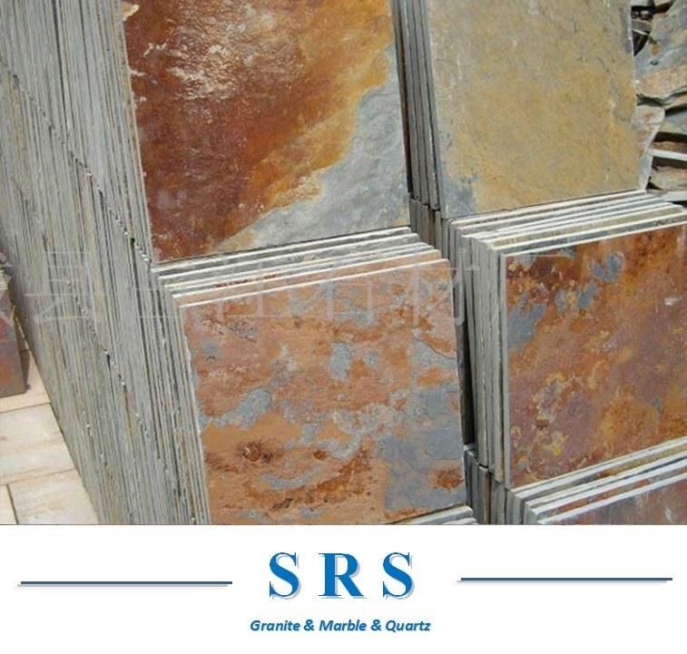 Chinese Manufacturer Natural Rusty Slate for Wall Cladding & Flooring Tile