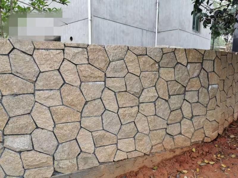 Irregular Shape Slate Stone Tile Mixed Color Paving Flagstone Wall Decoration