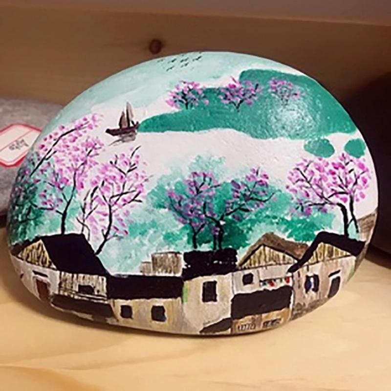 Mixed Painting Stone for Christmas Gifts