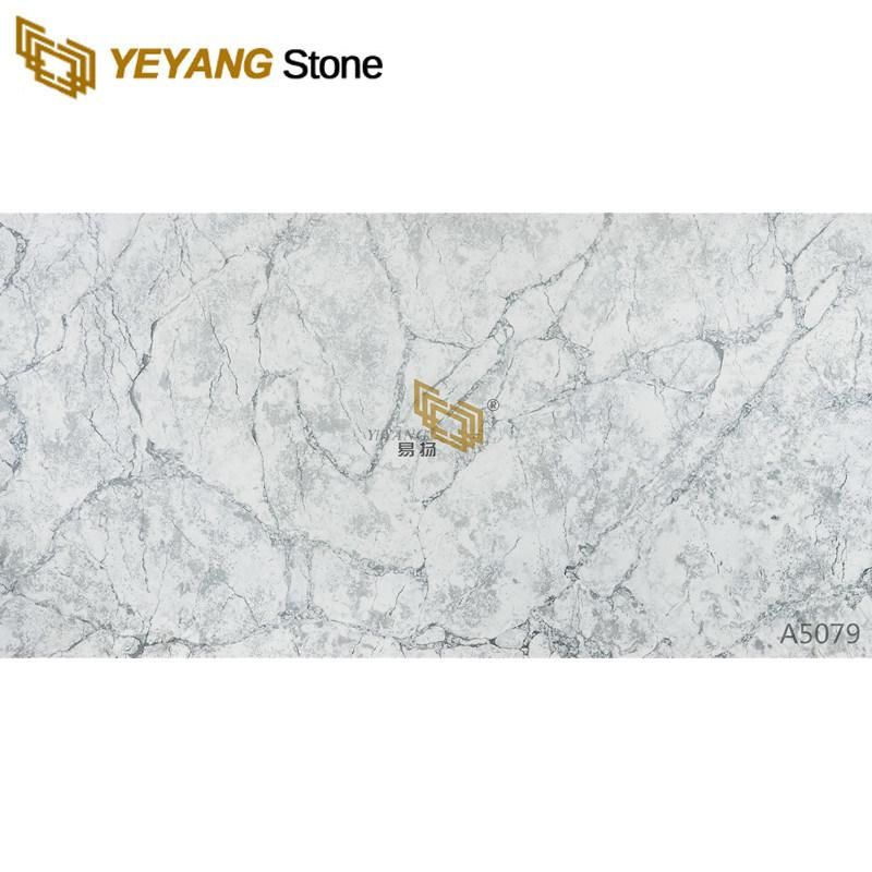 Engineered Stone Matt/Polished Quartz for Bathroom/Kitchen Countertops/Vanity/Tabletop