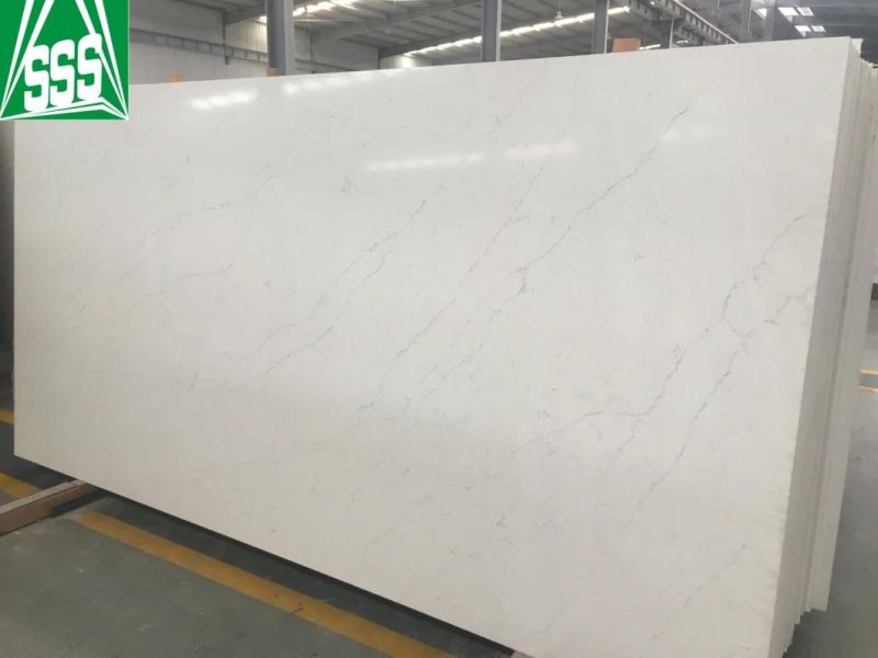 Premium Artificial Stone White Quartz Slab for Kitchen Countertop Factory Price