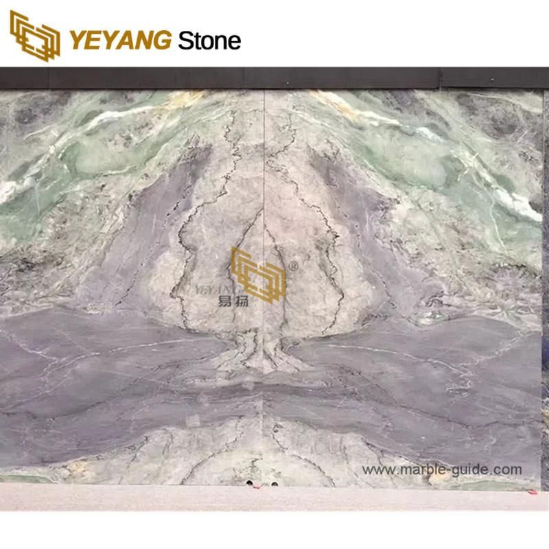 New Amazon Blue/Green Marble Slabs for Table/Home/Hotel/Decoration/Interior/Flooring/Background Wall