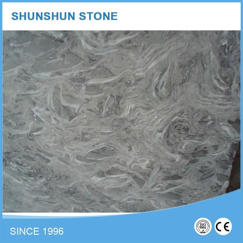 Grey China King Flower Marble Slabs for Wall and Flooring