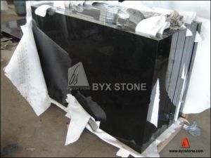 Polished Absolute Black Granite Stone Tile for Flooring and Wall