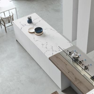 Hotel Project Artificial Quartz Marble Slab Tiles Kitchen Countertop Crystal White Benchtop Counter Top Faux Stone Table Tops