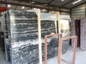 Chinese Black Marble with White Veins Strips