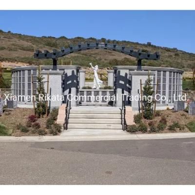 Cremation Memorials with Curved Columbaria, Circular Columbaria, Trellis Column Niches, Estae Columbaria, Cremation Post and Offering Statue