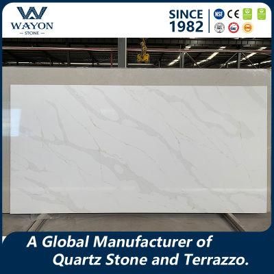 Popular Building Material Calacatta Artificial Marble Quartz Stone for Quartz Countertop/Marble Floor Tile/Granite Floor Tile