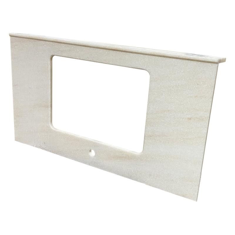 Customized Factory Outlet Countertops Marble Stone Eurasian White Countertops Vanity Tops Vanity Table Bathroom Vanities
