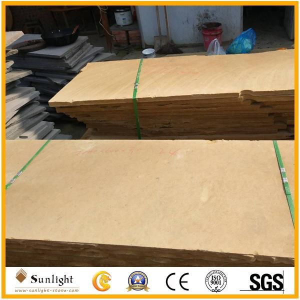 Yellow/Beige Color Stone Tile Sandstone 60X60X2cm Honed