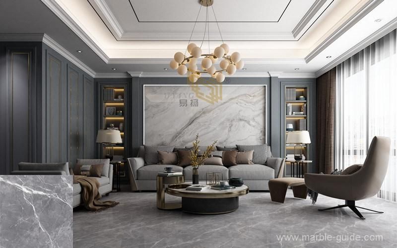 Artificial Marble Grey Sintered Stone for Flooring/Wall/Table/Kitchen/Countertop