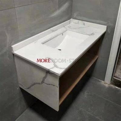 Kitchen Bench Top and Bathroom Vanity Artificial White Quartz Stone