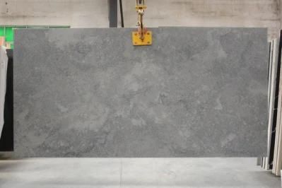 Marble Look Grey Calacatta Gold Stone Quartz Slab for Countertop