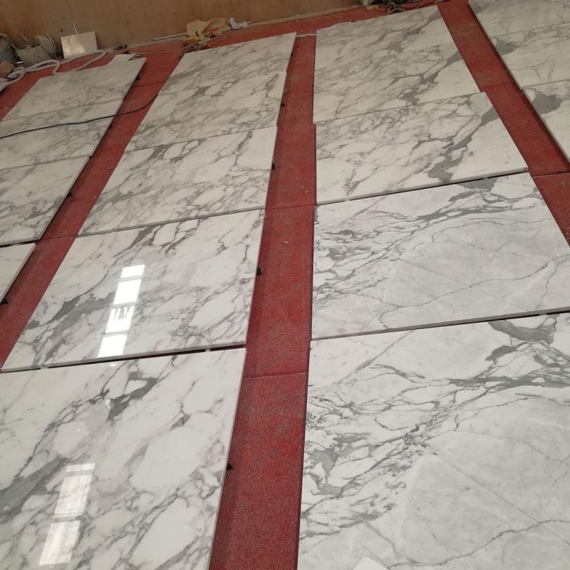 China Supplier Natural Polishing Statuary Stone Cut to Size Tiles White Marble Slabs