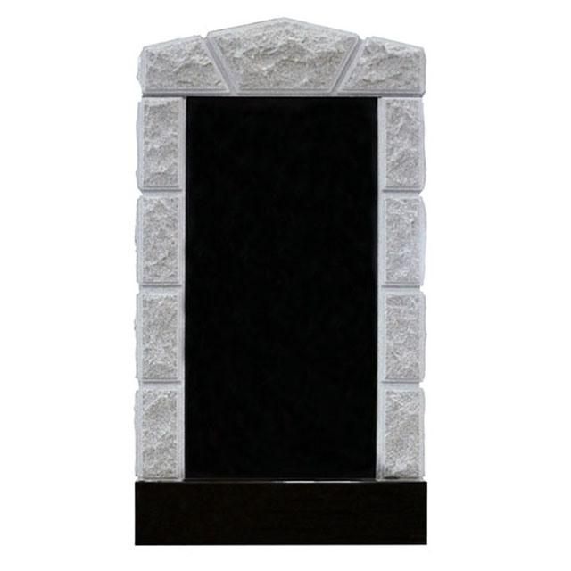 New South African Style Big Black Granite Tombstones with Modern Design