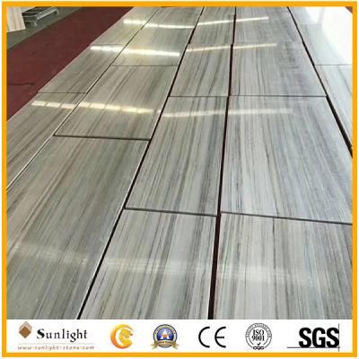 Grey/Blue Crystal Wood Vein Marble for Flooring Tiles/Slabs