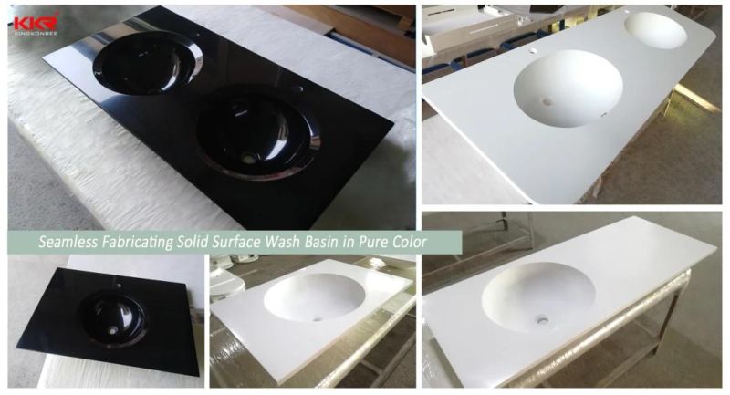Bathroom Vanity Tops in Custom Size Solid Surface Marble Countertops Matte