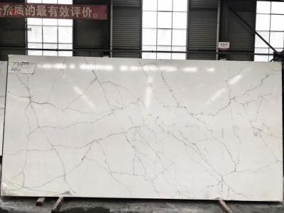 Hot Sale Calacatta Quartz Stone Factory High Quality Countertop Slabs