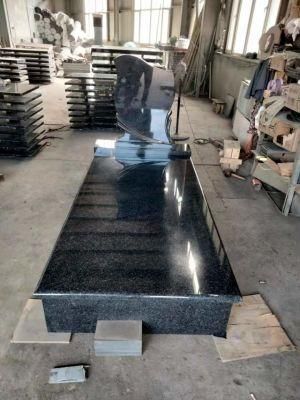 Customized Natural Granite Stone Beidaqing Monument Polished Headstone