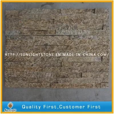 Yellow Quartz Culture Stone for Wall Cladding