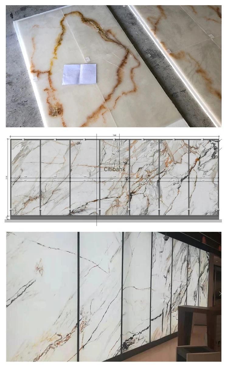 Translucent White Alabaster Plot Matt Black Marble LCP Trilogy for Luxury CD Perfume Display