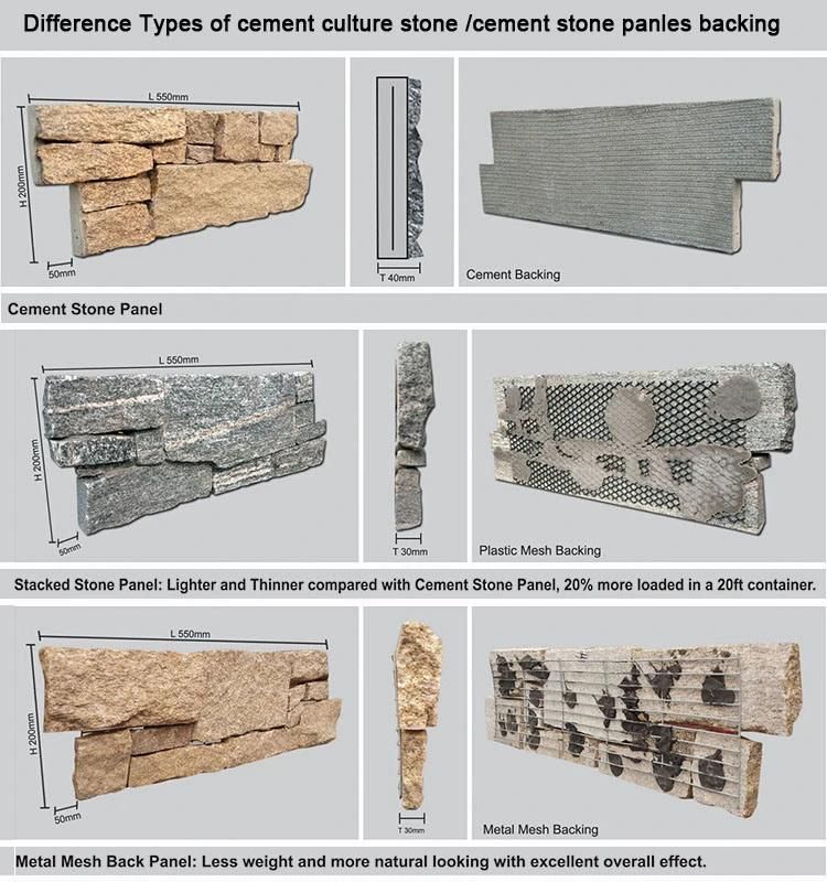 Wholesale Cement Back Grey Marble Stone Cladding Tiles for Outside Wall
