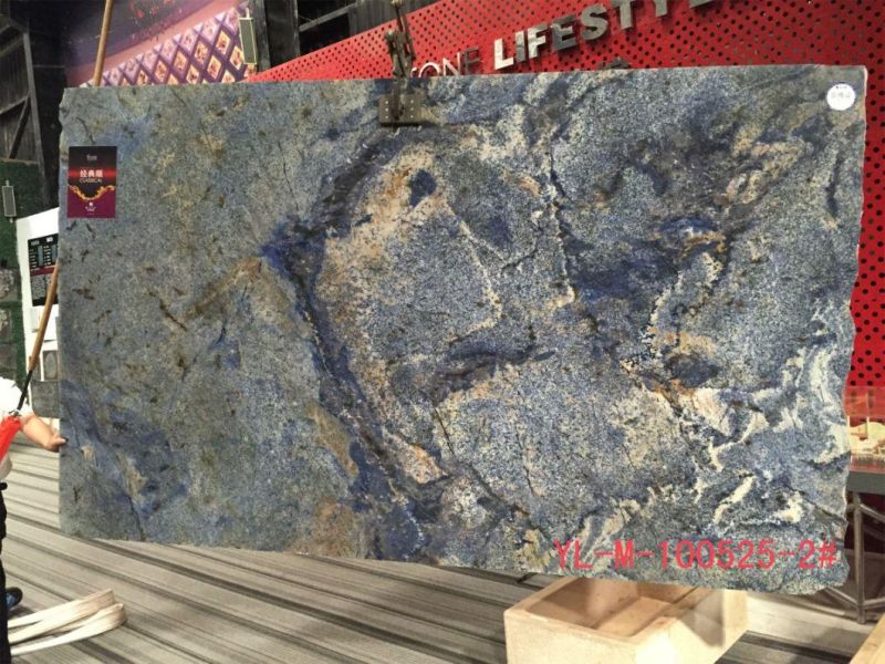 Dream Sapphire Blue Marble Slabs for Flooring Tile, Countertop