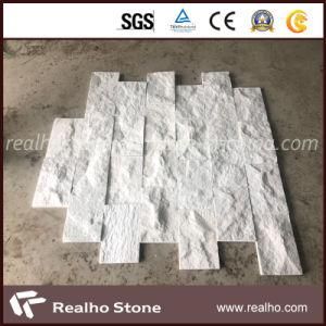 Split Surface Natural White Quartzite Stone for Wall Cladding Facade