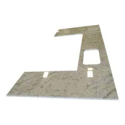 China Factory Solid Surface Andromeda White Granite Stone Kitchen Counter Worktops