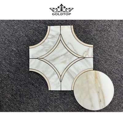 Latest Design Kitchen Backsplash Wall Mosaic Bathroom White Mosaic Tile