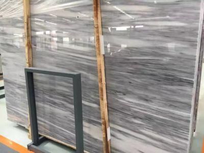 Polished Ice Age Grey Veins Marble Big Slabs for Decoration