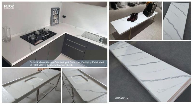 Artificial Stone Sheets Building Material Marble Kitchen Countertop Solid Surface Slabs
