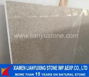 Light Yellow Beige Artificial Quartz Slab