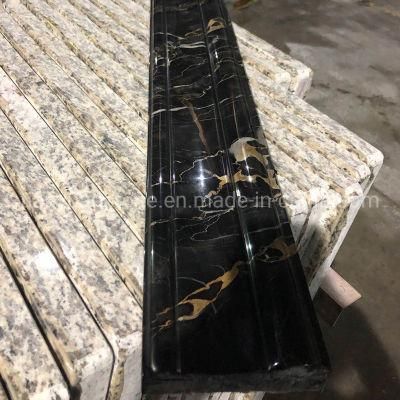 Chinese Cheap Black and Gold Marble, Portoro Marble