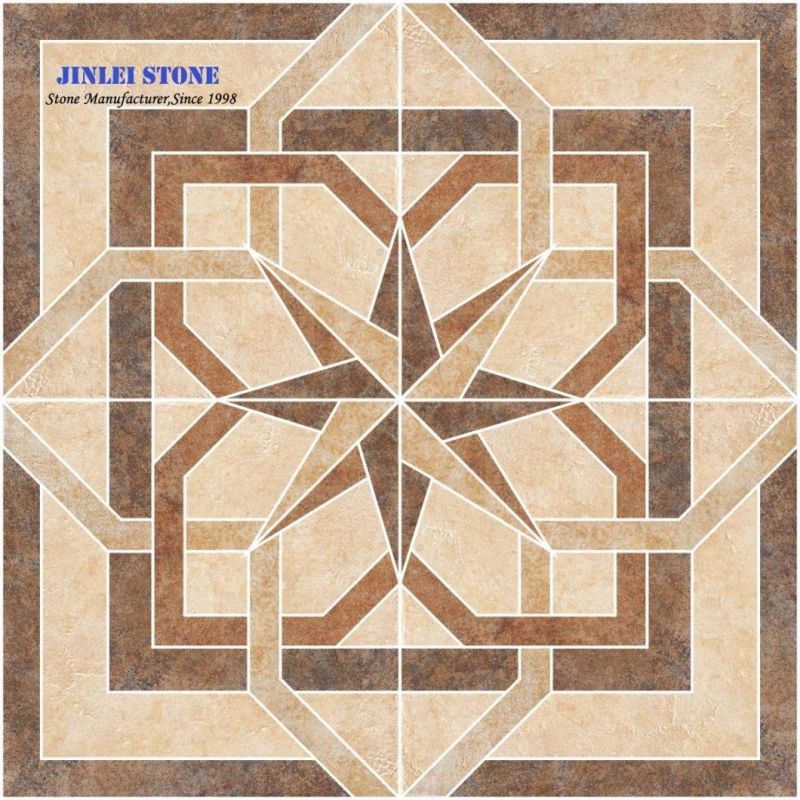 Natural Stone Marble Mosaic Pattern Water Jet Medallion for Flooring
