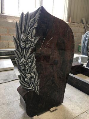 China Wholesale Granite Gravestone Rose Carved Headstone