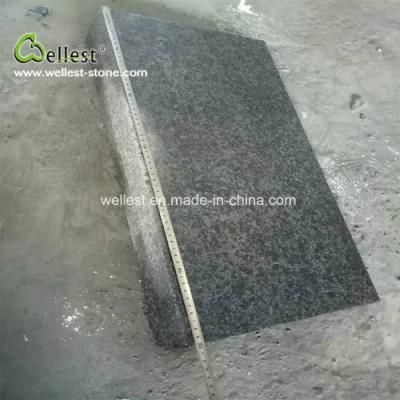 Darker Grey Granite Flamed Finish Straight Edge Pool Coping Tiles