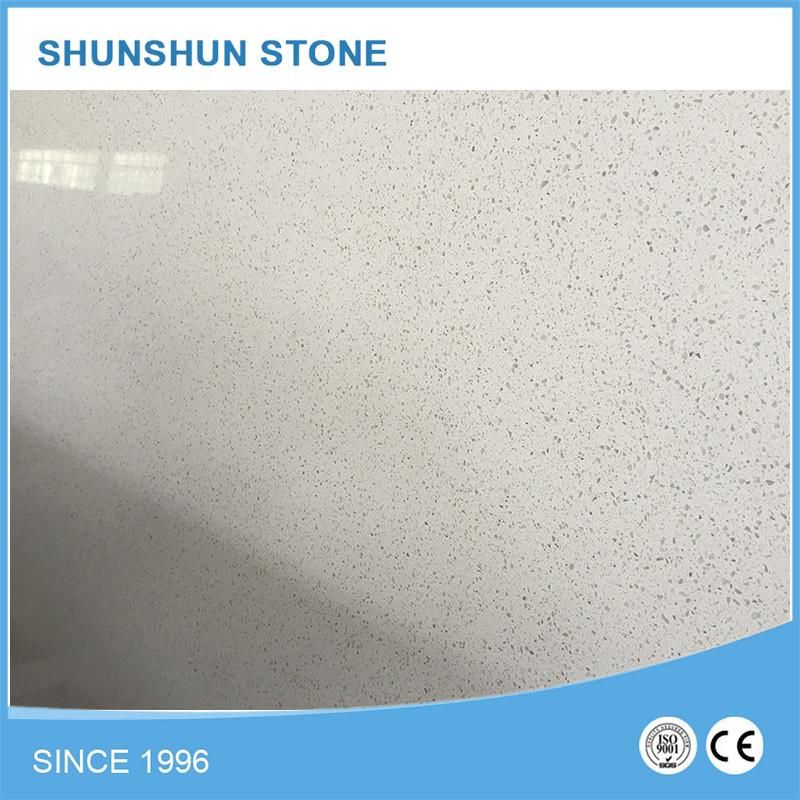 Beautiful White Quartz Stone Kitchen Countertop for Sale