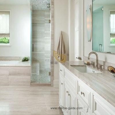 Polished Natural White Marble Slabs/Tiles for Bathroom/Flooring/Countertop/Vanity/Shower Wall Tiles