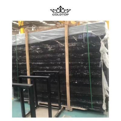 Commercial Project Polished/Honed Surface Natural Stone 600*600 Floor Tile Gold Vein Dragon White Black Marble for Home