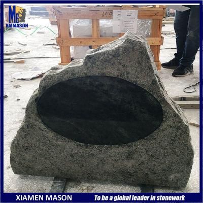 Factory Direct Sale Olive Green Granite Funeral Memorial Stone